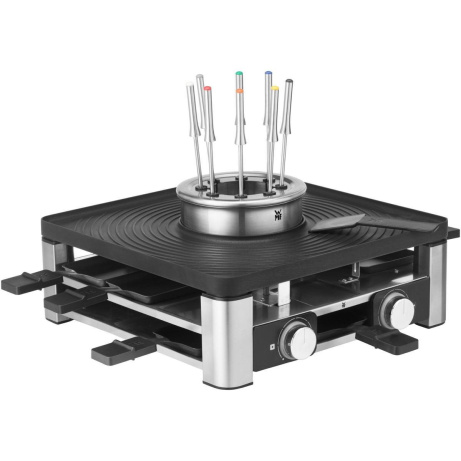 WMF Lumero Gourmet Station 3v1 raclette gril, 1800 W, fondue, nastavitelný termostat