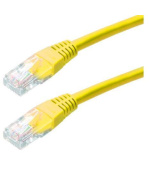 XtendLan patch kabel Cat5E, UTP - 0,5m, žlutý (prodej po 10 ks)