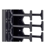 TRITON vertikální vyvazovací panel 32U, dvouřadý, pro rozvaděče šířky 800mm z řady RMA, RZA, RDA, RTA, RYA, černý