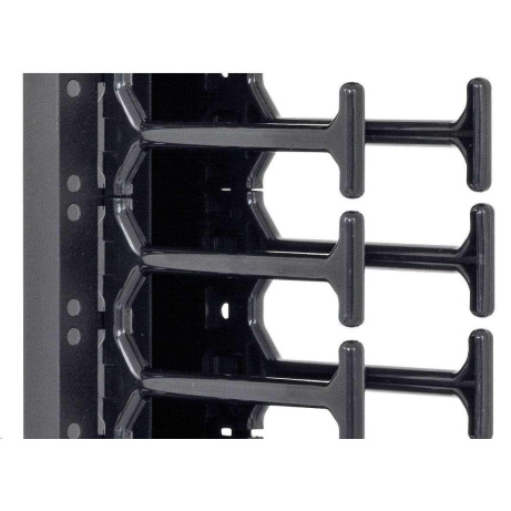 TRITON vertikální vyvazovací panel 32U, dvouřadý, pro rozvaděče šířky 800mm z řady RMA, RZA, RDA, RTA, RYA, černý