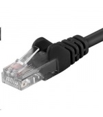 PREMIUMCORD Patch kabel UTP RJ45-RJ45 CAT5e 7m černá