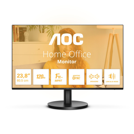 AOC/24B3QA2/23,8"/IPS/FHD/120Hz/1ms/Black/3R
