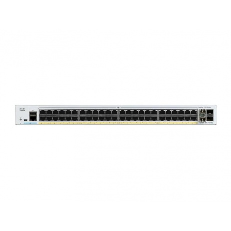 Catalyst C1000-48FP-4G-L, 48x 10/100/1000 Ethernet PoE+ ports and 740W PoE budget, 4x 1G SFP uplinks