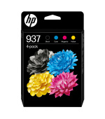 HP 937 CMYK Original Ink Cartridge 4-Pack (1,450 / 800 / 800 / 800 pages)