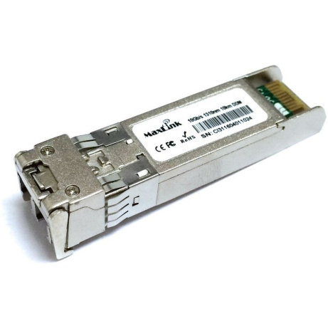 MaxLink 10G SFP+ optický modul, venkovní -40°C, SM, 1310nm, 10km, 2x LC konektor, DDM