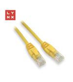 LYNX UTP patch kabel Cat5e, PVC, CCA, 3m, žlutý