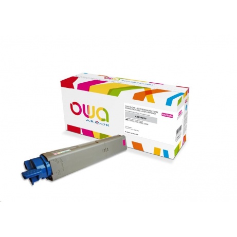 OWA Armor toner pro OKI C3300, C3400, C3450, C3600, 2500 Stran, 43459330, červená/magenta