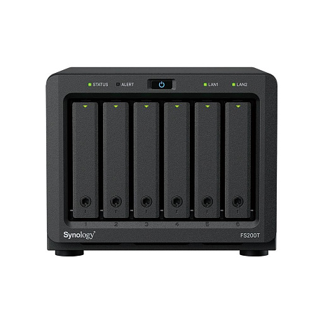 Synology FS200T FlashStation (4C/CeleronJ4125/2-2,7GHz/4GBRAM/6xSATA/2xUSB3.2/1x2,5GbE/1xGbE)