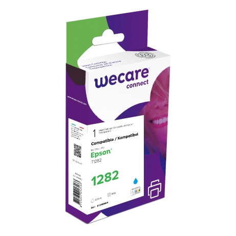 WECARE ARMOR ink kompatibilní s EPSON C13T12824012,modrá/cyan