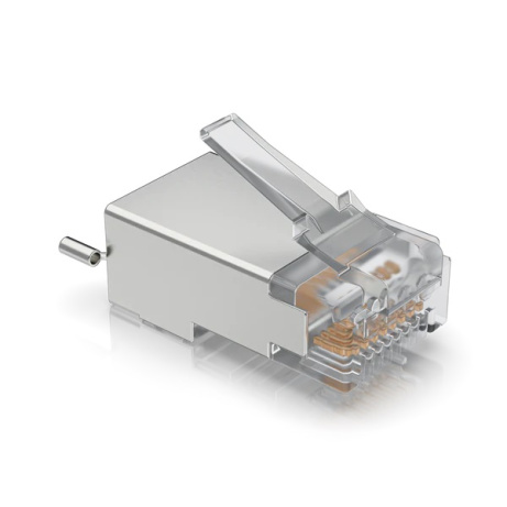 Ubiquiti UISP-Connector-SHD - STP RJ45 konektor, Cat5, 8p8c, drát, pozlacený, AWG24