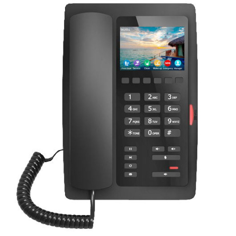 Fanvil H5W hotelový WiFi SIP telefon, 2SIP, 3,5" bar. displ., 6 progr. tl., USB, PoE