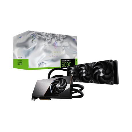 MSI VGA NVIDIA GeForce RTX 5090 32G SUPRIM LIQUID SOC, RTX 5090, 32GB GDDR7, 3xDP, 1xHDMI