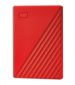 BAZAR - WD My Passport Portable 2TB, Externí HDD, USB 3.0, červená (Bez příšlušenství)
