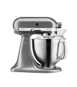 KitchenAid Artisan 5KSM185PSEMS Kuchyňský robot - 10 rychlostí, planetární systém, celokovová konstrukce, stříbřitě šedá