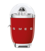 Smeg CJF11RDEU citrusový odšťavňovač, 70 W, manuální tlak, univerzální kužel z nerezové oceli, červený