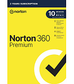 NORTON 360 PREMIUM 75GB +VPN 1 uživatel pro 10 zařízení na 2 roky ESD 1+1 (50%)