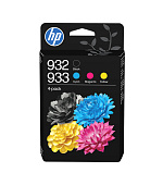 HP 932 Black / 933 CMY Original Ink Cartridge 4-Pack (400 / 330 / 330 / 330 pages)