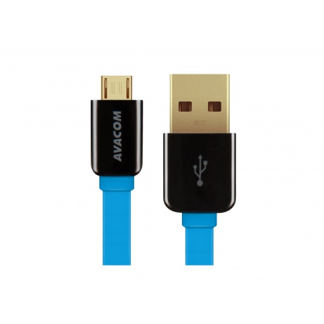 Kabel AVACOM MIC-40B USB - Micro USB, 40cm, modrá