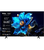 TCL 65" TV, QLED, 4K Ultra HD, HDR, Google TV, LAN, Wi-Fi, HDMI, Chromecast, Miracast, AirPlay