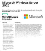 HPE Windows Server 2025 10-core Essentials Reseller Option Kit CZ (25/50user/dev en/ru/po) OEM