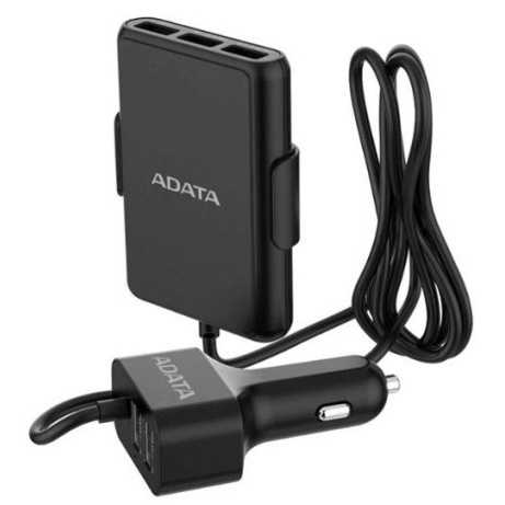 ADATA USB Nabíječka do auta ACV0525 ,4xUSB 5V 2.4A, 1xUSB QuickCharge 3.0 - ACV0525-CBK