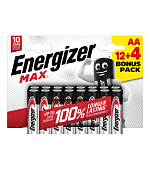 BAZAR - Energizer LR6/16 Max AA 12+4 zdarma