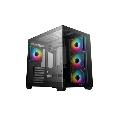 BAZAR - DEEPCOOL Case CG530 4F, ATX, Průhledná bočnice, černá - Poškozený obal (Komplet)