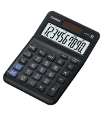 CASIO kalkulačka MS 10 F, černá, stolní, desetimístná