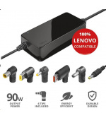 BAZAR - TRUST napájecí adaptér MAXO pro notebooky LENOVO 90W, vč. koncovek - Poškozený obal (Komplet)