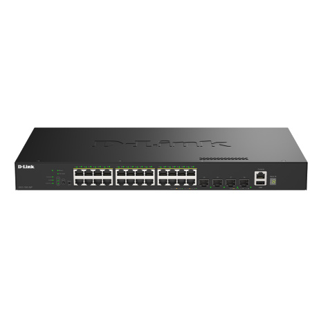 D-Link DGS-1530-28P/E 24 Ports GE PoE(30W) + 4 Ports 10G SFP+ Smart Managed Switch, 370W