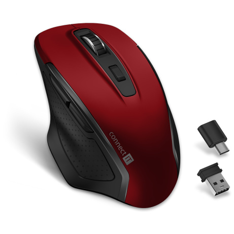 CONNECT IT Dual SmartSwitch bezdrátová. myš,RED