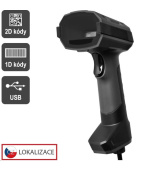 Virtuos CCD 2D průmyslová čtečka HT-857, USB, tmavě šedá
