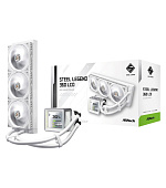 ASROCK Vodní chladič Steel Legend 360 LCD, 3x120mm, LGA1851, AM5, bílá