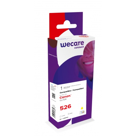 WECARE ARMOR ink kompatibilní s Canon CLi-526, 10,5ml, žlutá/yellow