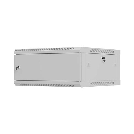 NÁSTĚNNÁ INSTALAČNÍ SKŘÍŇ 19" 4U 600X600 ŠEDÁ KOV