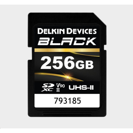 Delkin SDXC BLACK Rugged UHS-II R300/W250 (V90) 256GB (new)
