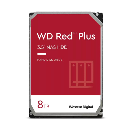 BAZAR - WD RED PLUS NAS WD80EFPX 8TB, SATA III 3.5", 256MB 5640RPM, 215MB/s, CMR