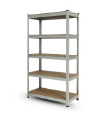 Bezšroubový regál 180x80x40 - pozinkovaný - 5 polic