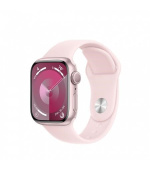 APPLE Watch Series 9 GPS 41mm Pink Aluminium Case with Light Pink Sport Band - M/L