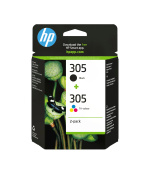 HP 305 2-Pack Tri-color/Black Original Ink Cartridge (100 / 120 pages)