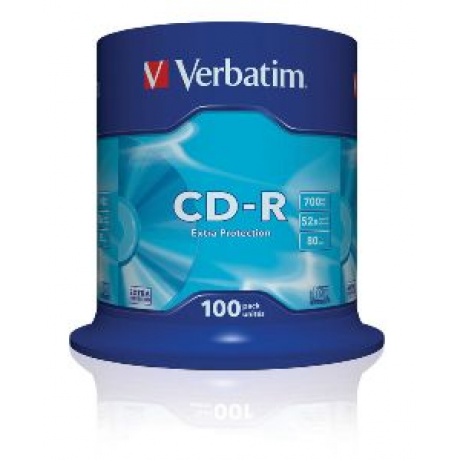 VERBATIM CD-R(100-Pack)Spindl/ExtraProtect/52x/700