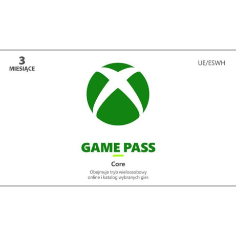 Xbox Game Pass Core – 3 - měsíční členství