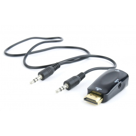 Adaptér C-TECH HDMI na VGA + Audio, M/F