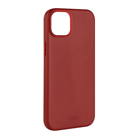 FIXED MagLeather kožený kryt iPhone 14, červený
