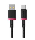 Baseus Rychlonabíjecí kabel Dura USB/USB-C 1m 60W červeno černý