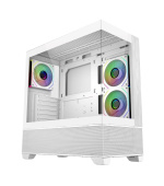 Cooler Master case Elite 690 Wood, ATX, Průhledná bočnice, 3x 120mm ARGB Fan, Bílá