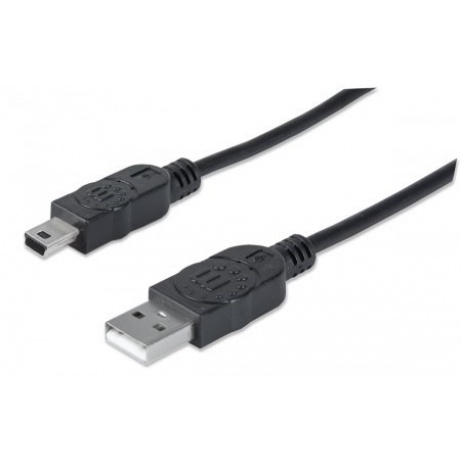 MANHATTAN Kabel USB 2.0 A-mini B propojovací 1,8m