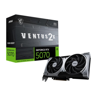 BAZAR - MSI VGA NVIDIA GeForce RTX 5070 12G VENTUS 2X OC, RTX 5070, 12GB GDDR7, 3xDP, 1xHDMI - Po opravě (Bez příšlušens