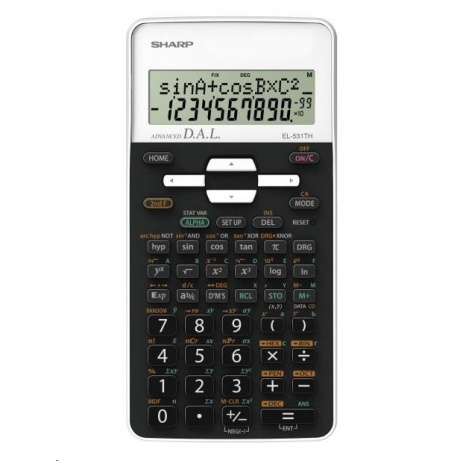 SHARP kalkulačka - EL531THBWH - bílá - blister