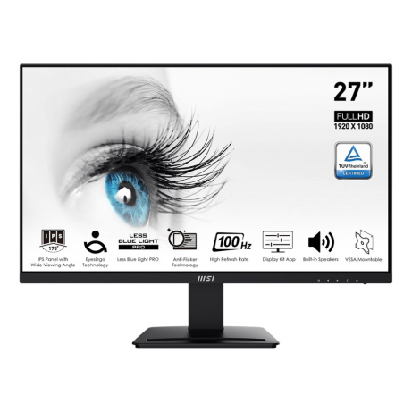 MSI Pro/MP273A/27"/IPS/FHD/100Hz/1ms/Black/3R